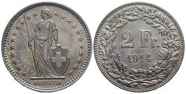 2 Franken 1914 (aa)