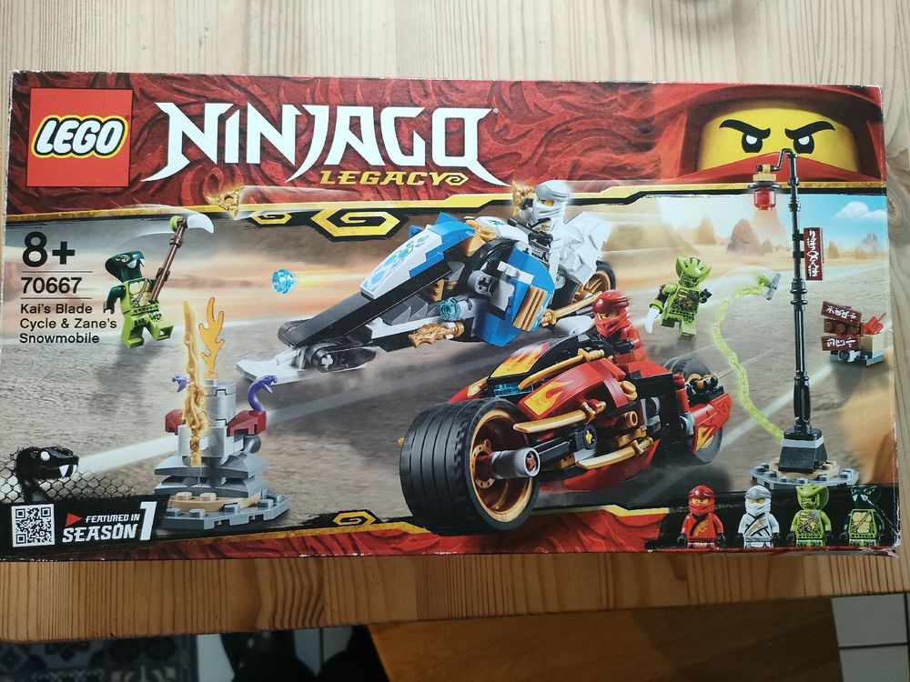 LEGO Ninjago Legacy 70667 Kai's Blade Cycle & Zane's (Neu (gemäss ...