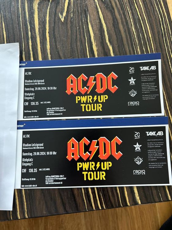 AC/DC Tickets | Kaufen auf Ricardo