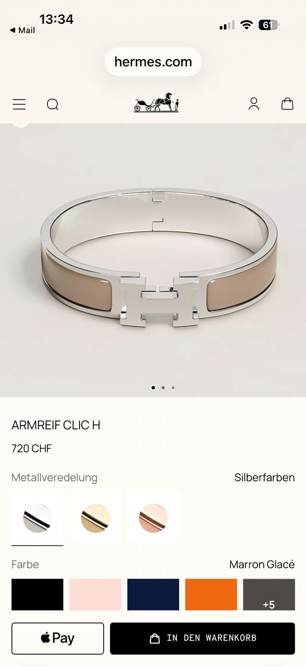 Bracciali & Braccialetti: Hermès Armreif Clic H – Nuovo (secondo la descrizione) da Erlenbach ZH venduto da mpsy 4