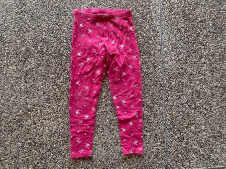 Leggings gefüttert / Thermoleggings Blumen Gr. 134