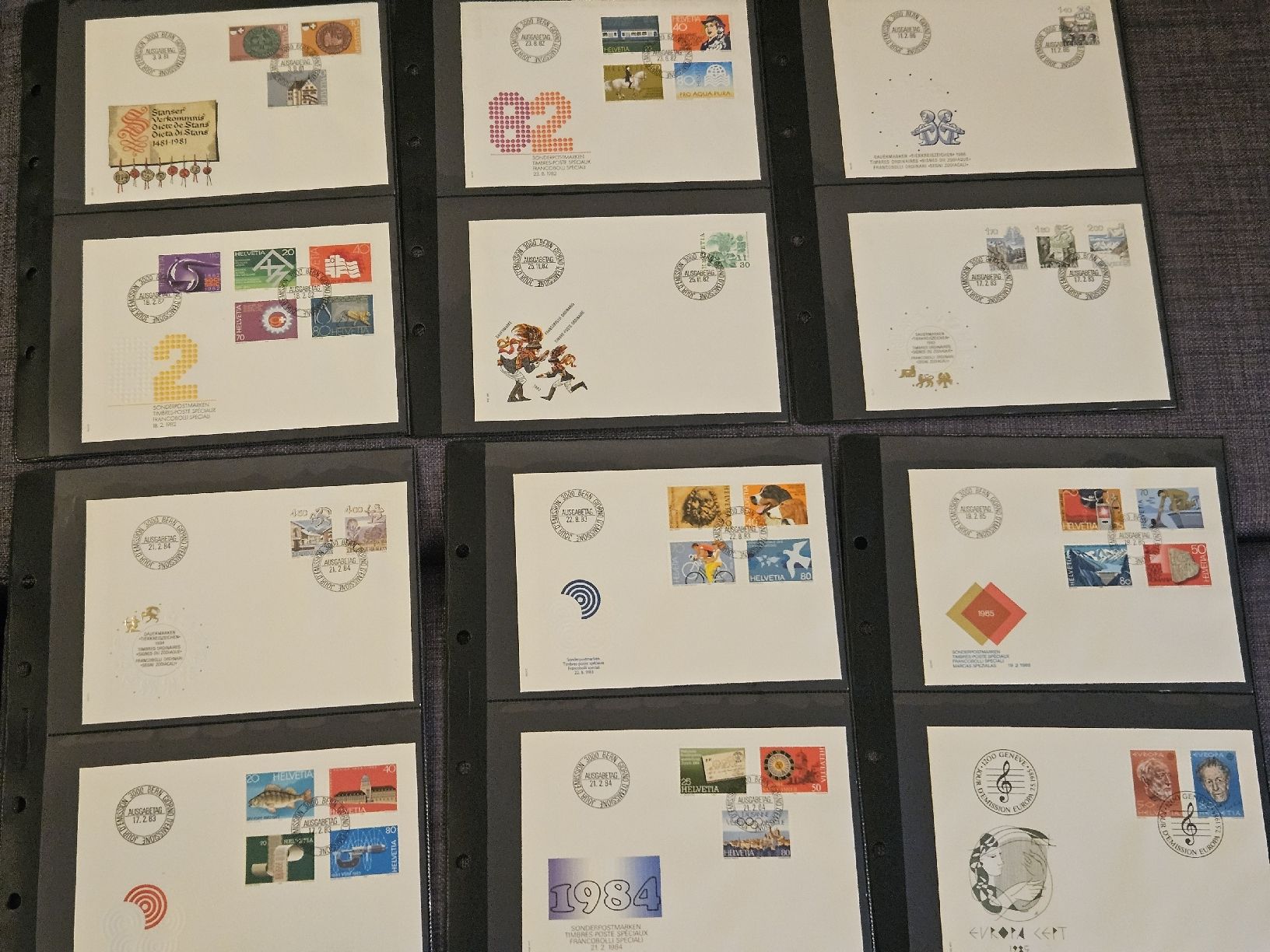 Tutti i francobolli: Sammlung Schweiz FDC 1981 - 1997 / 112 Ersttagesbriefe – Usato da Oberdorf BL venduto da BaldenEagle 2