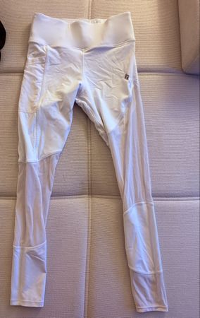 OCEANSAPART Damen Leggings weiss mit Hanytasche guter Zustan