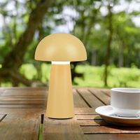 LED Aussen Tischleuchte, Gelb, Akku