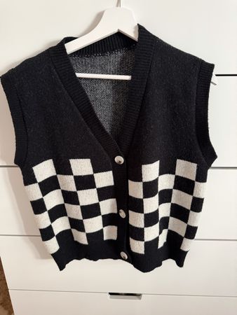 Pullunder / Veste / Gilet karomuster Grösse M