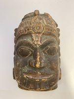 Asiatika - Grosse, antike Holzmaske (Rama)