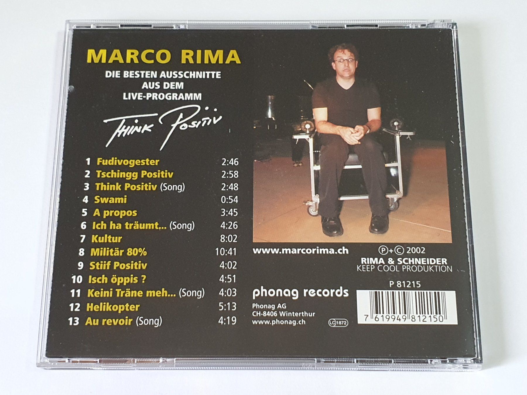 CDs: Marco Rima - Think Positiv | CD – D'occasion à Dietlikon par Skylab007 1