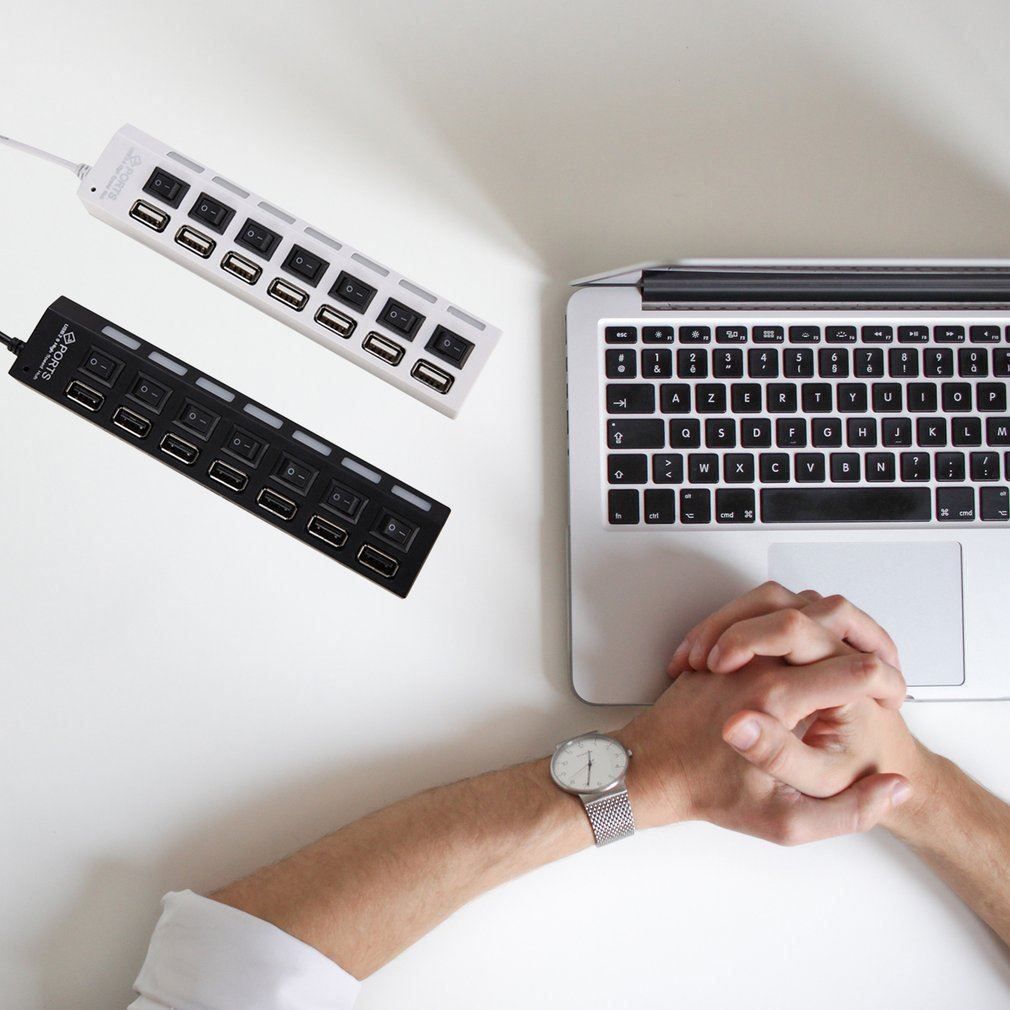 Hub & Switch: HUB USB à 7 ports – Nuovo e nell'imballaggio originale da Delémont venduto da musica1948 1