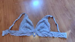 Spitze Bralette BH in zartem Blau, Grösse M, Etam, NEU