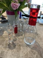 Set of 6 Shot glasses and Carafe by Matz Borgstrom