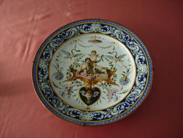 Grosser Historismus Platte-Ginori Doccia um 1890