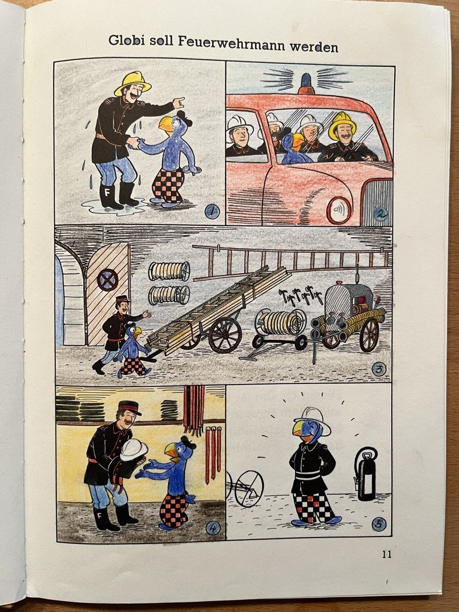 Libri: Globibuch: Globi bei der Feuerwehr – Usato da Aarau venduto da Gipfelstuermer 5