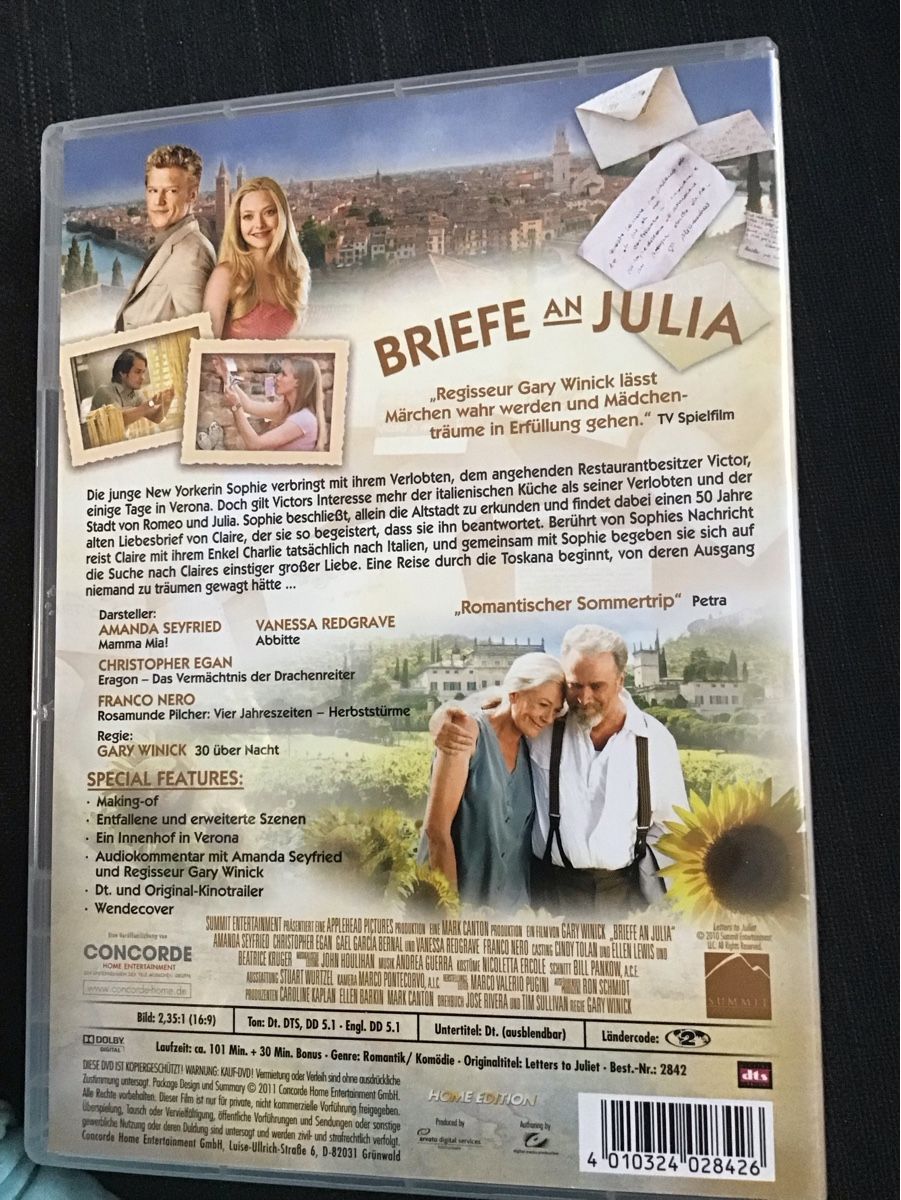 Alle DVDs: DVD Briefe an Julia / Amanda Seyfried  – Gebraucht aus Bischofszell von 19bischi67 1