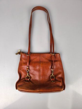 Lederhandtasche - Braun