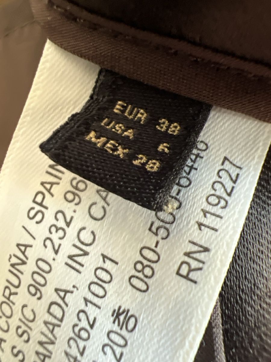 Massimo Dutti Pantaloni: Massimo Dutti brown trousers, slit hem, size 38 new – Nuovo e nell'imballaggio originale da Adliswil venduto da youngbee 7