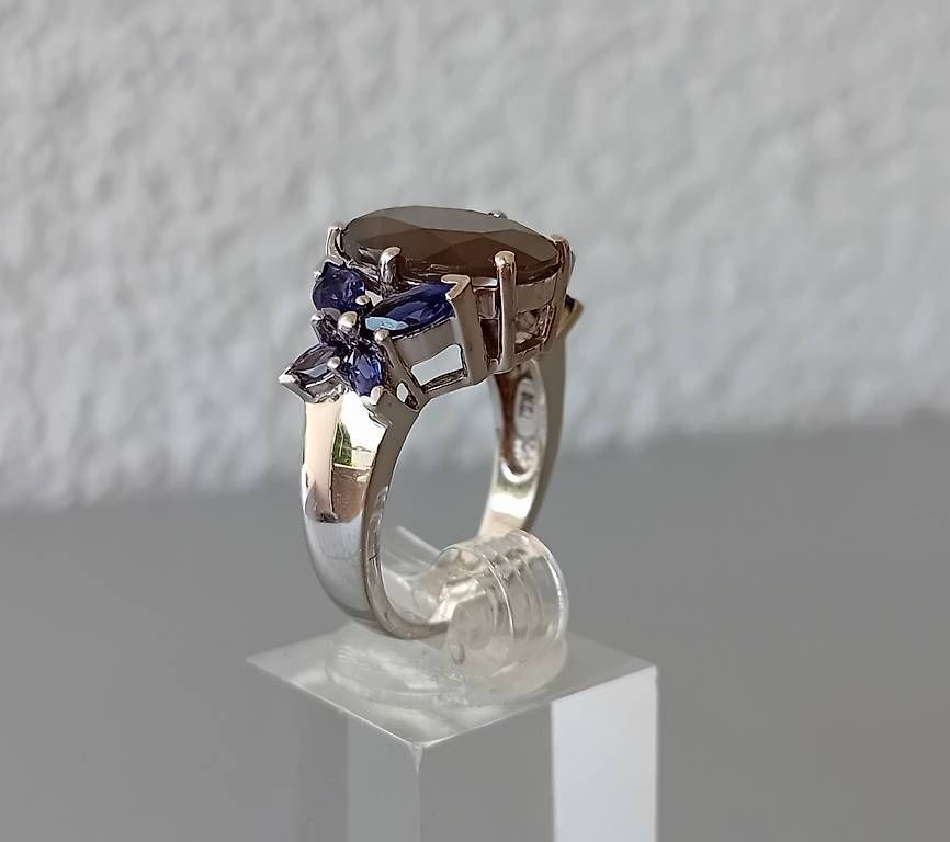 Bagues: Ring Silber mit Mondstein und Iolith – D'occasion à Stans par wer_fd5f 3