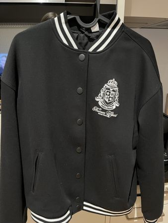 College Jacke schwarz/weiss