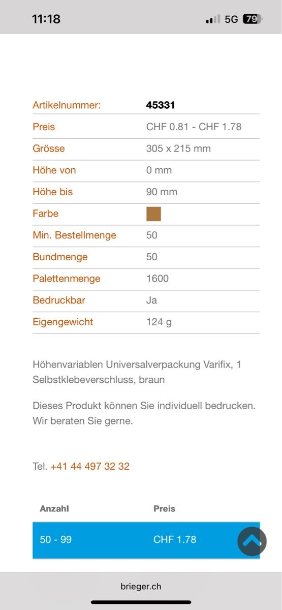 Buste & buste per spedizione: Brieger Varifix Versandkarton (50 Stk.) – Nuovo e nell'imballaggio originale da Feuerthalen venduto da lndsrbr 5