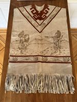 Indianer Gewand. Wildleder Poncho / Cape mit Fransen 🔝Stück