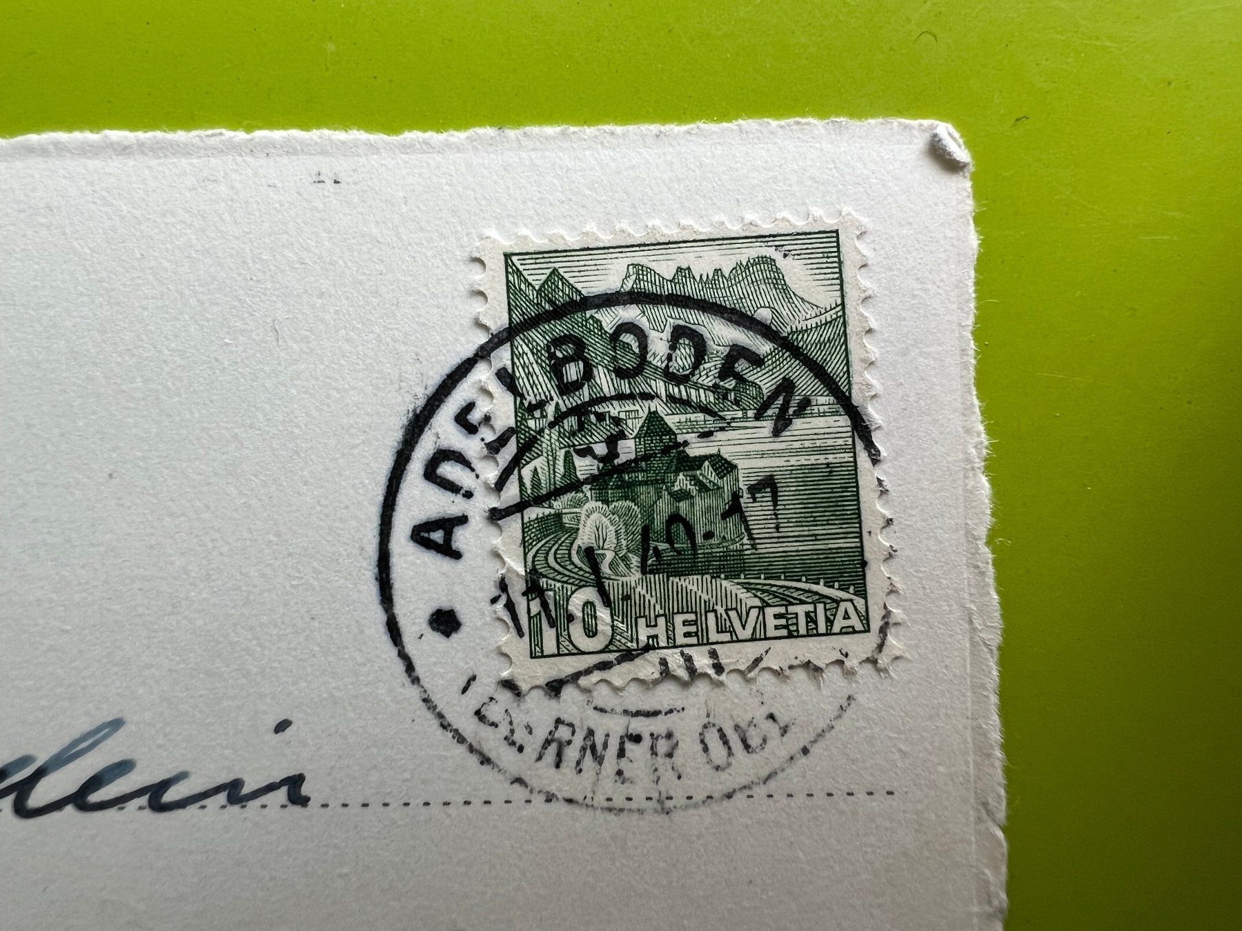 Cartoline postali: Ansichtskarte Postkarte Adelboden 1949 – Usato da Ostermundigen venduto da iFonso 3