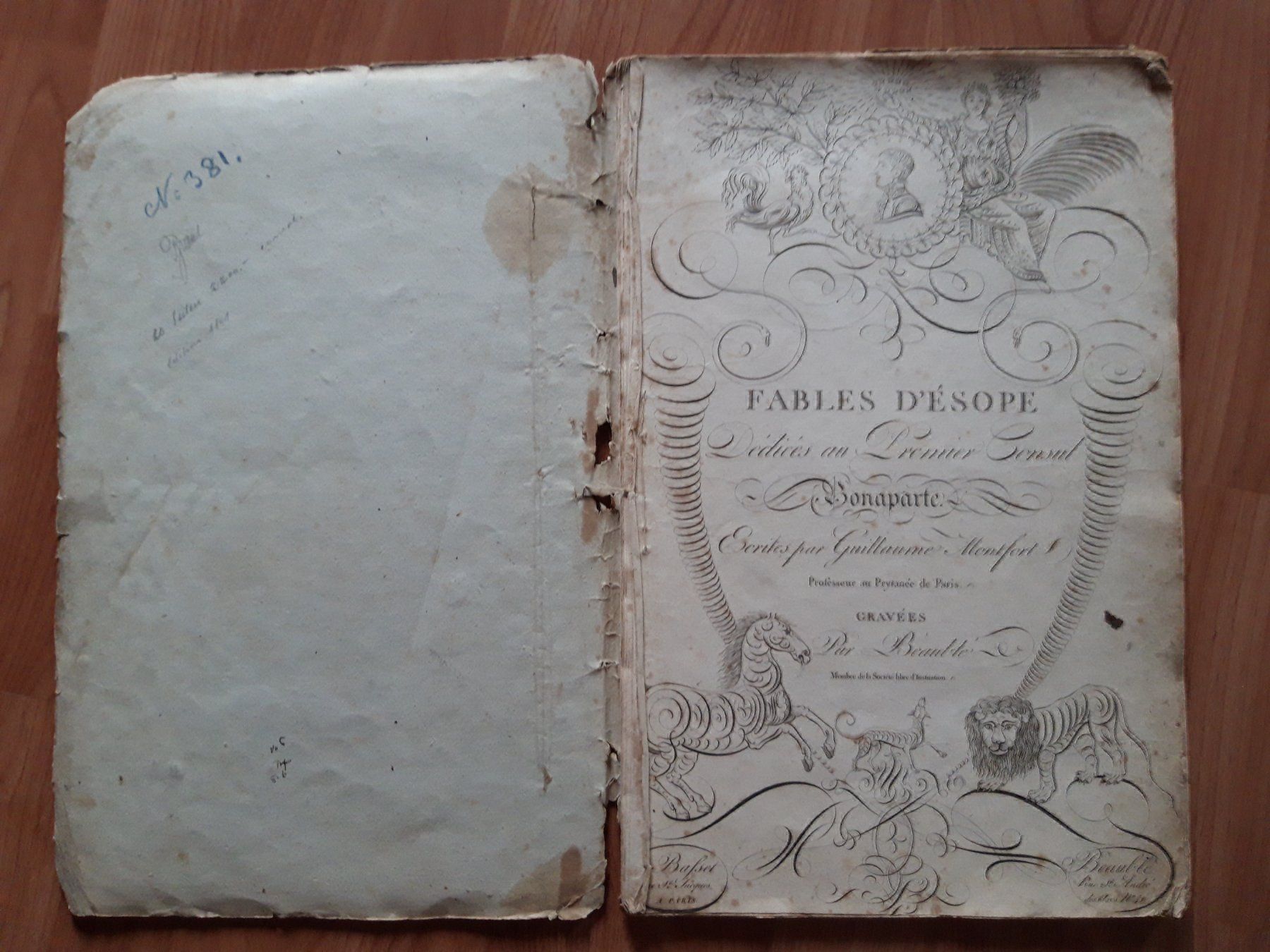 Bücher: Fables d'ésope, Bonaparte Paris  1801 – Gebraucht aus Näfels von gil_sindamel