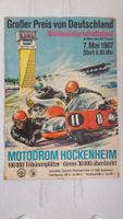 Original Plakat Weltmeisterschaft 1967 Hockenheim Motodrom