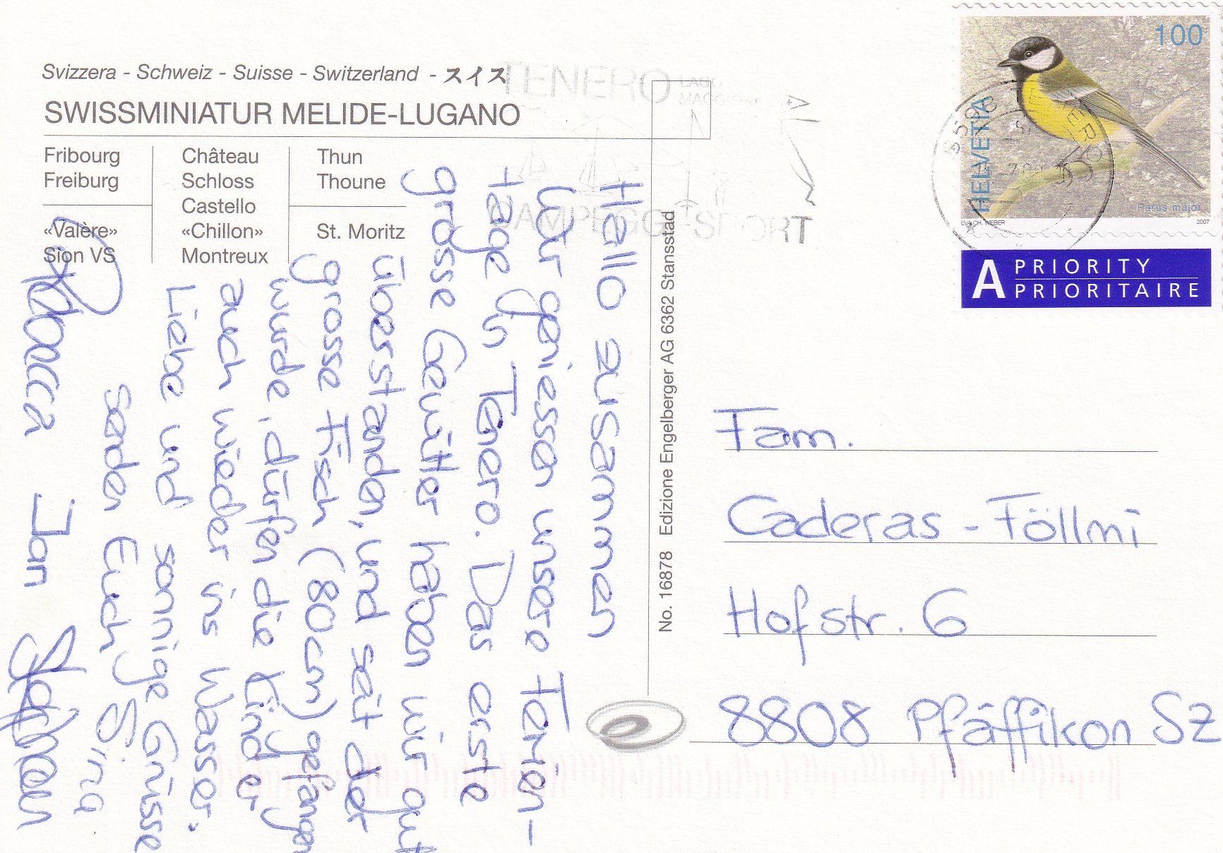 Cartoline postali: Melide - Swiss miniatur /ay – Usato da Hombrechtikon venduto da Rudolf07 1