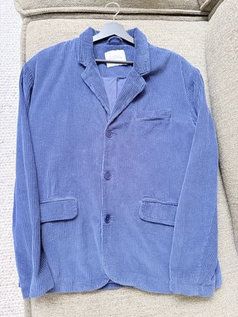 Veste American Vintage velours côtelé bleu état neuf