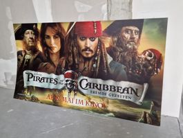 XXL Pirates of the Caribbean Kinoplakat auf Hartschaumplatte