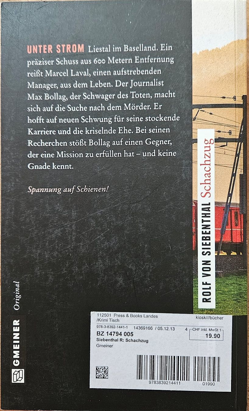 Libri: Rolf von Siebenthal - Schachzug - Band 1 – Usato da Hinwil venduto da brucha01 1