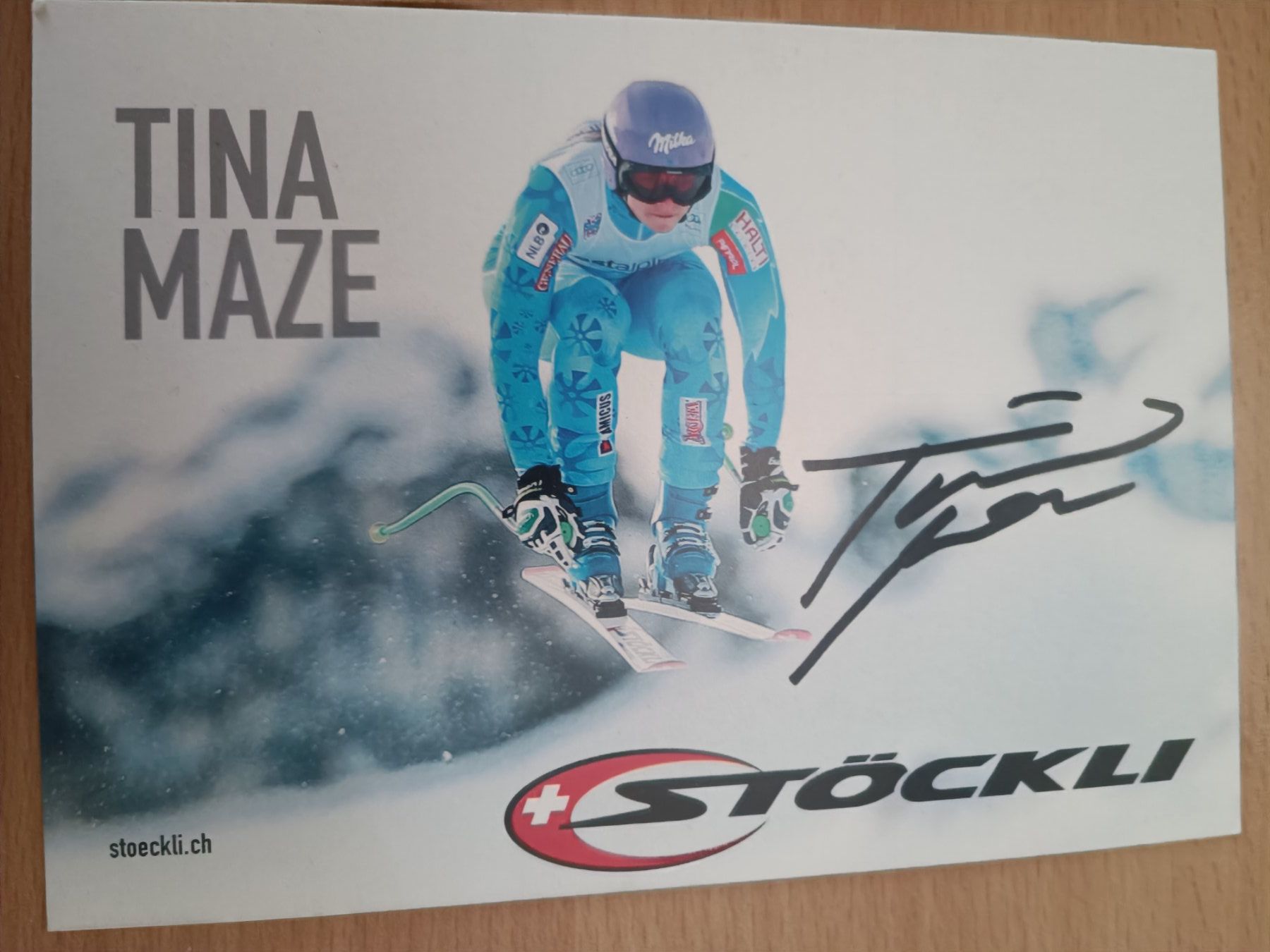 Autografi: Tina Mase  - handsignierte Autogrammkarte – Usato da Menziken venduto da Artographs