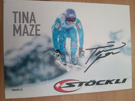Tina Mase  - handsignierte Autogrammkarte