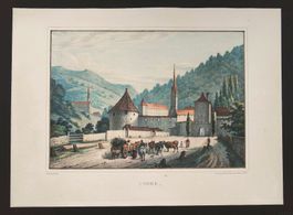 Chur Lithographie von Pingret 1827