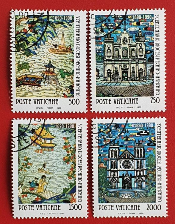 VATIKAN CHINA 300 JAHRE DIOZÖSE BEIJING NANJING 1990 ET Kaufen auf