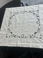 Schöne Tischdecke, Handarbeit, Weiss, Vintage, Top!