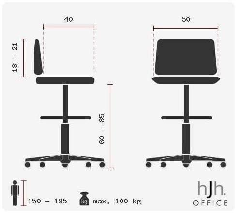 Stühle: HJH Office Work MV Rollhocker  schwarz – Neu und originalverpackt aus Bottighofen von zaap 7