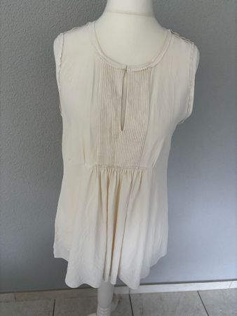Elegantes Seidentop von Hemisphere, Grösse L, Beige