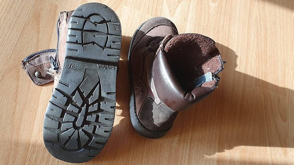 Scarpe per ragazzi: Lederstiefeli, Gr.27 , braun – Usato da Dietikon venduto da Haryhasle2005 1
