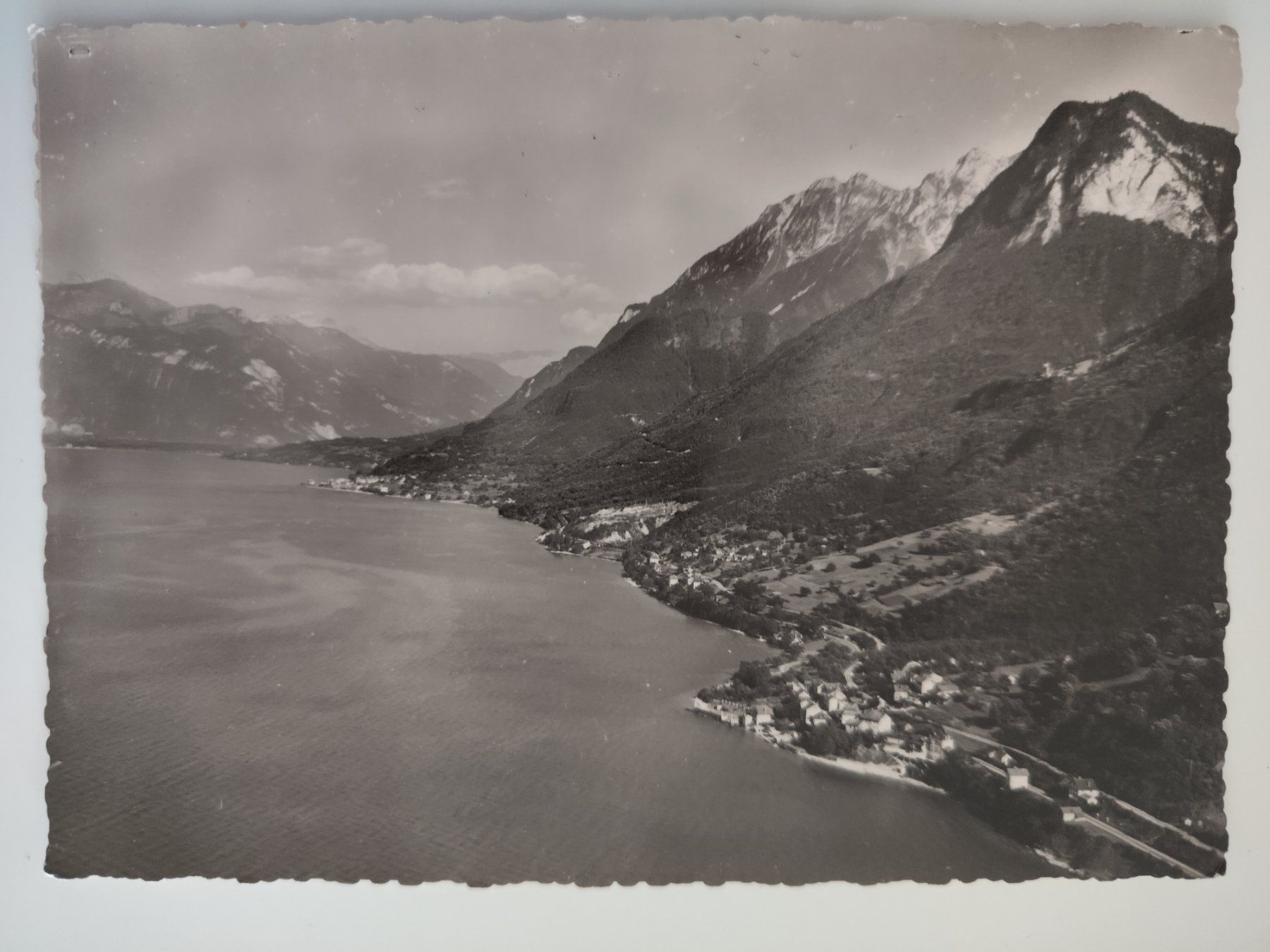 Cartoline postali: Le Locum, Saint-Gingolph 1950er ? Freizone? – Usato da Ohmstal venduto da Lebensfreude05