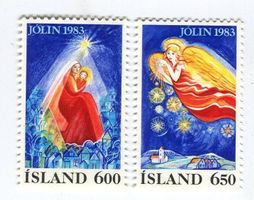 Briefmarken "Weihnachten". Island.