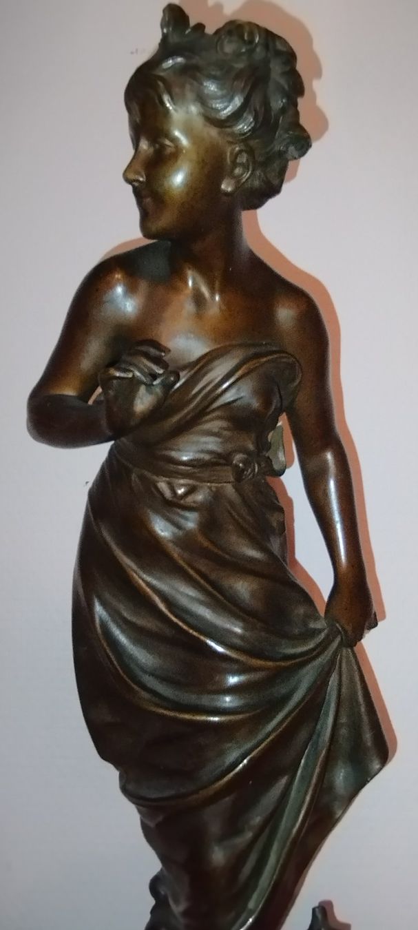 Skulpturen & Statuen: Antique sculpture en bronze signe . – Gebraucht aus Praz (Vully) von pikuluka1 6