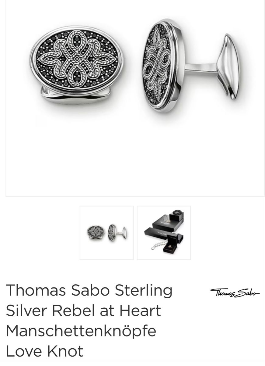 Gemelli: Thomas Sabo - Manschettenknöpfe 925 Silber – Usato da Chur venduto da Pott 6
