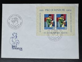 Schweiz FDC Pro Juventute Block 1962 Ersttagsbrief Bern