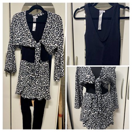 3 Teile! Jumpsuit, Bolero & Wickelshorts