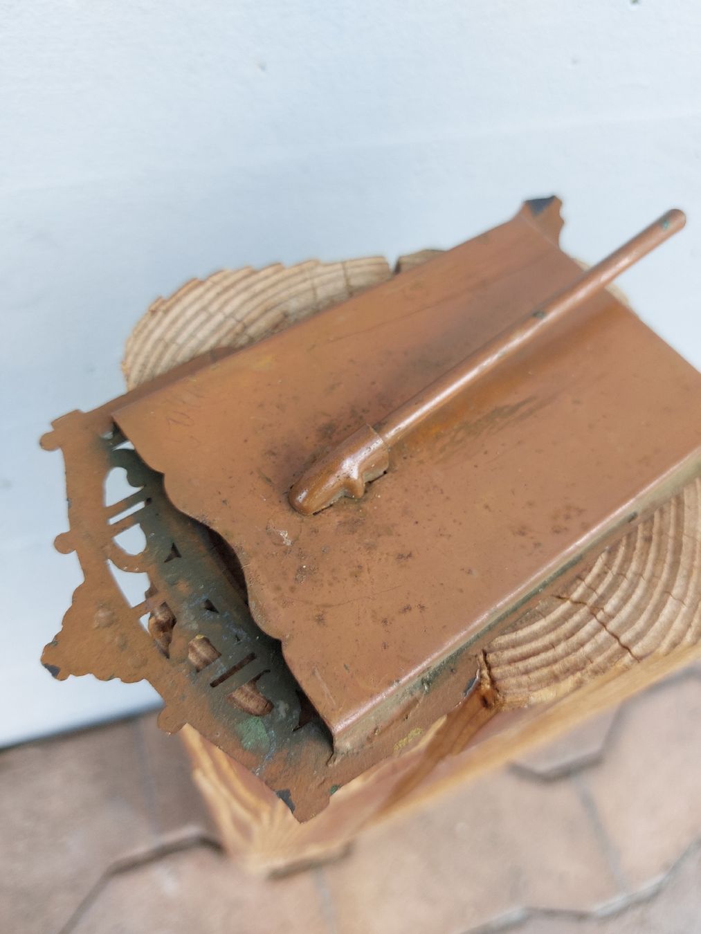Bilderrahmen: Fotohalter aus Blech um 1800 – Gebraucht aus Ganterschwil von HeidiuPeter 5