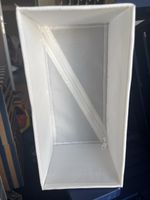 Ikea Faltkorb weiss Stoff faltbar mit Reissverschluss neu