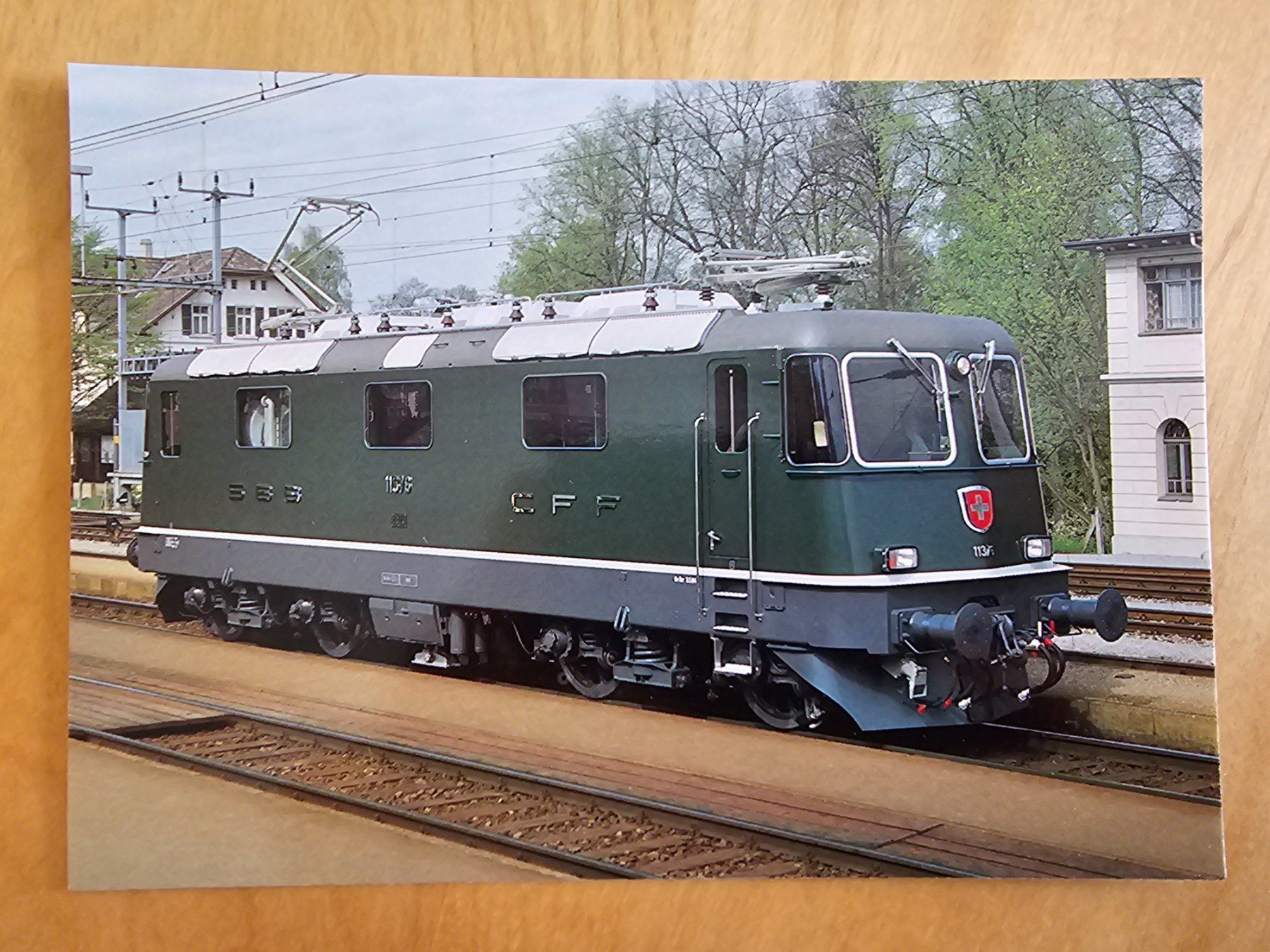 Postkarte SBB Elektrische Lokomotive Re 4/4 II 11376 grün (Neu (gemäss ...