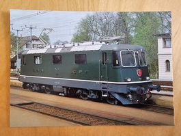 Postkarte SBB Elektrische Lokomotive Re 4/4 II 11376 grün