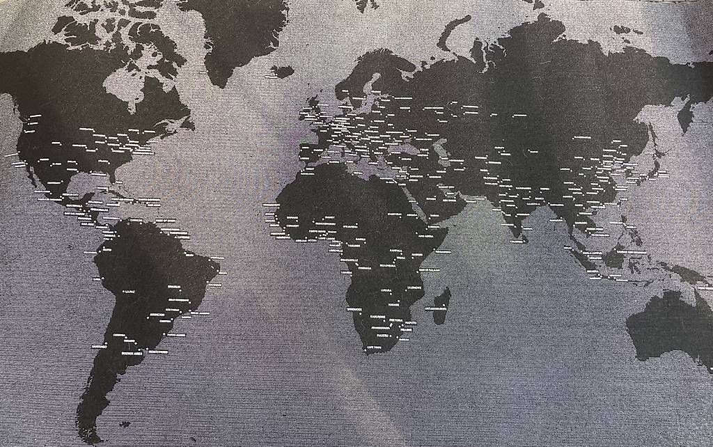 Tableaux: Carte mappemonde  – D'occasion à Geneve par CHRISTINEE01