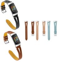 Armband Bracelet aus Leder Cuir für Fitbit Charge 5